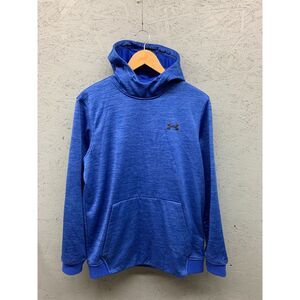 Under Armour Men's‎ Hoodie Size M Blue Pullover Sweatshirt ColdGear Loose Fit